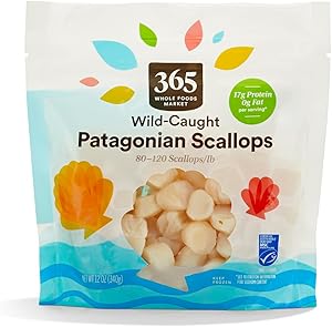 365 by Whole Foods Market Patagonian Sea Scallops 80/120, 12 OZ