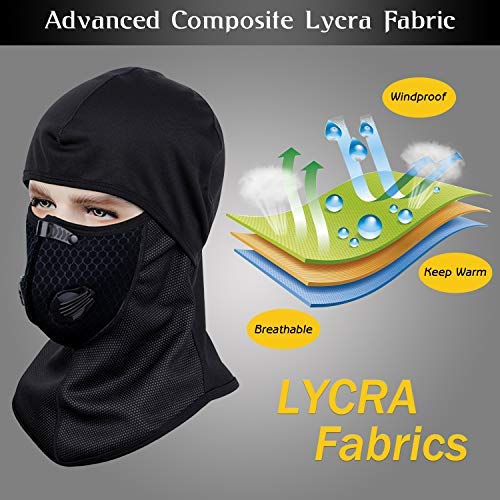 Maschera Da Sci Per Uomo Donne Balaclava Maschera Viso Invernale - Foto 6