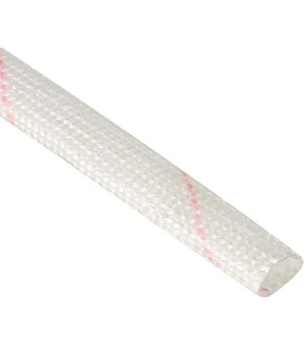 Uxcell 10pcs Fiberglass Heat Shield Sleeve 10mm ID X 2.94ft - Insulating Tube For Wiring & Mechanical Protection