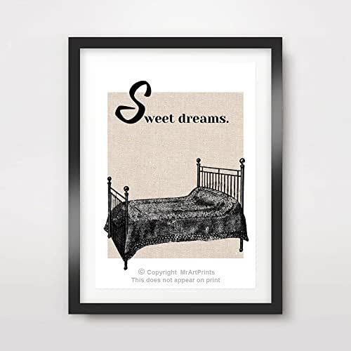 amazoncom bedroom sleeping quote text word writing art printsweet