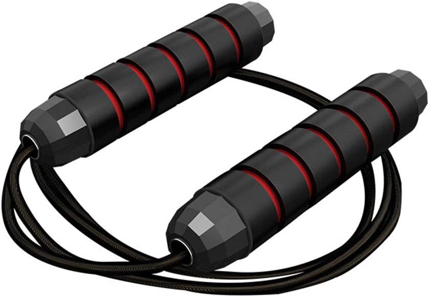Nheals Jump Rope Workout Skipping Rope for Fitness Adjustable Skipping Rope Cable Tangle-Free,Memory Foam Handles Rapid Speed Jump Rope Fit for Aerobic Exercise, Suitable for Adults & Children