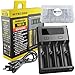 Nitecore NEW i4 2016 Intellicharger Smart Battery Charger for Li-ion IMR Ni-MH NiCd with LightJunction 18650 Battery Case
