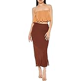 Forever 21 Womens Chiffon Midi Skirt