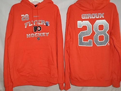 Philadelphia Flyers Claude Giroux Player Name &amp; Number Pullover Hoodie Orange XX-Large
