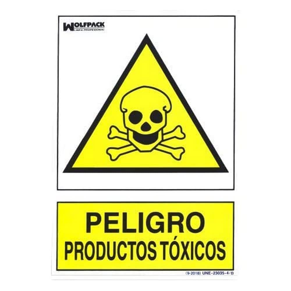 Toxic Products Hazard Sign 30 x 21 cm.