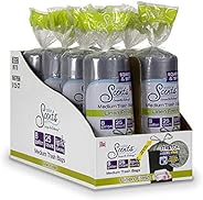 Color Scents Medium Trash Bags - 8 Gallon (Pack of 8), Drawstring - Silver bag in Linen Fresh Scent