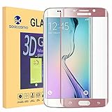 Galaxy S6 Edge Screen Protector, Seacosmo Tempered Glass Screen Protector Cover [ 3D Curved Full Coverage ] For Samsung Galaxy S6 Edge LIFETIME WARRANTY, Rose Gold