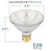Luxrite LR20623 (6-Pack) PAR30 Eco Halogen Short Neck Light Bulb, 60 Watt (75w Replacement) Dimmable, 40° Flood Beam Spread, 2900K, 1080 Lumens E26 Base, for Indoor/Outdoor use.
