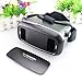 Boush 3D VR Glasses Virtual Reality Headset with Adjustable Lens and Strap for iPhone 6/6 plus Samsung Galaxy IOS Android Cellphones 4.7~6
