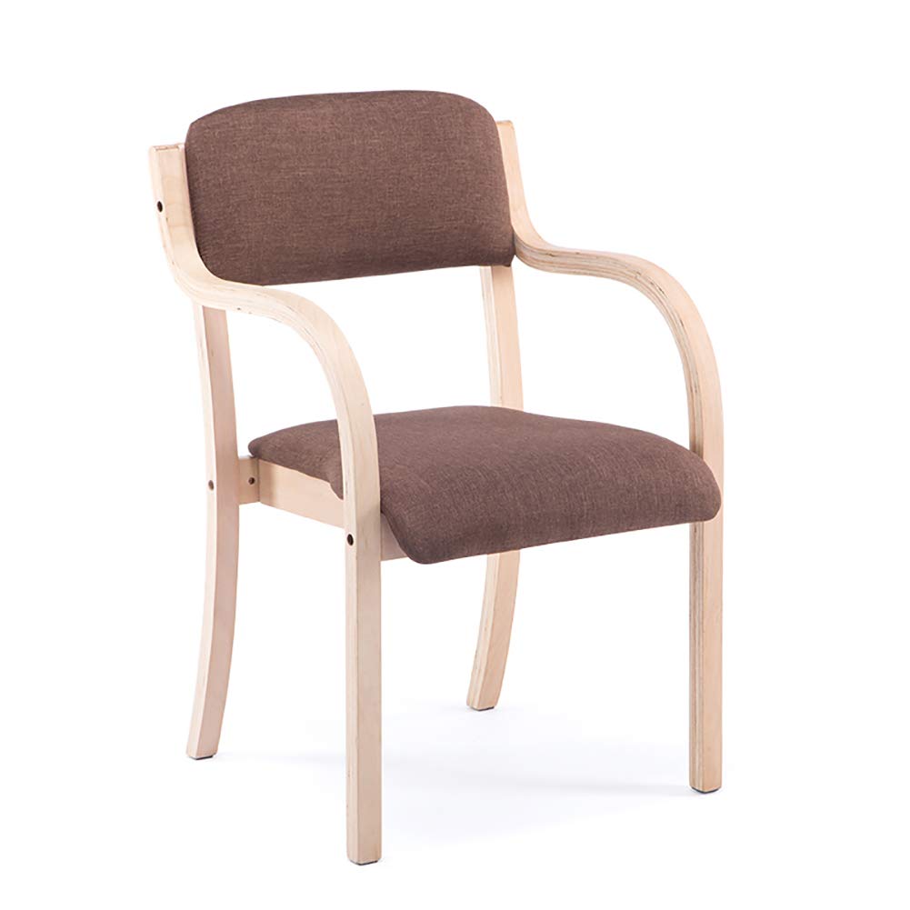 Esszimmerstühle Bar Cafe Stuhl Holz Handlauf und Holzbeinen für Zuhause