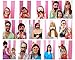 iFun iCool Photo Booth Props Diy Kit For Birthday Party, Pack Of 31,Various Colors Of Mustache,Glasses,Frames,Ties,Lips,Crown,Pipe,Eyes,Hat and Happy Birthday Sign