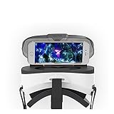 Chenci 3D VR Virtual Reality Glasses For 3D Movies and Games(Focal and Pupil Distance Adjustable Strap for 4.0-6.5 Inches Smartphone for iPhone Samsung Moto LG Nexus HTC Huawei etc. [White]