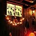 KD KIDPAR 6Pcs Halloween Window Door Decoration Covers Set, Includes 4Pcs 60x30” Window Clings&2Pcs 80x36” Door Posters with Scary Bloody Handprints, Indoor and Outdoor Décor for Party