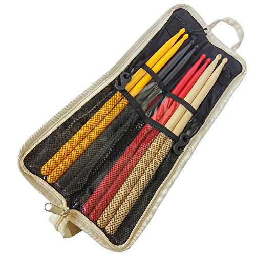 Xinlinke Kids Drumstick Case Children Small Drum Stick Bag Holder with Shoulder Strap Colorful Round Dots Pattern