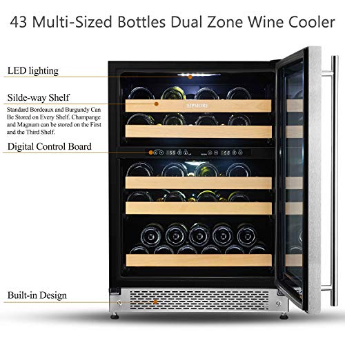 1 Sipmore+Refrigerator+Freestanding+Double+Layer+Temperature