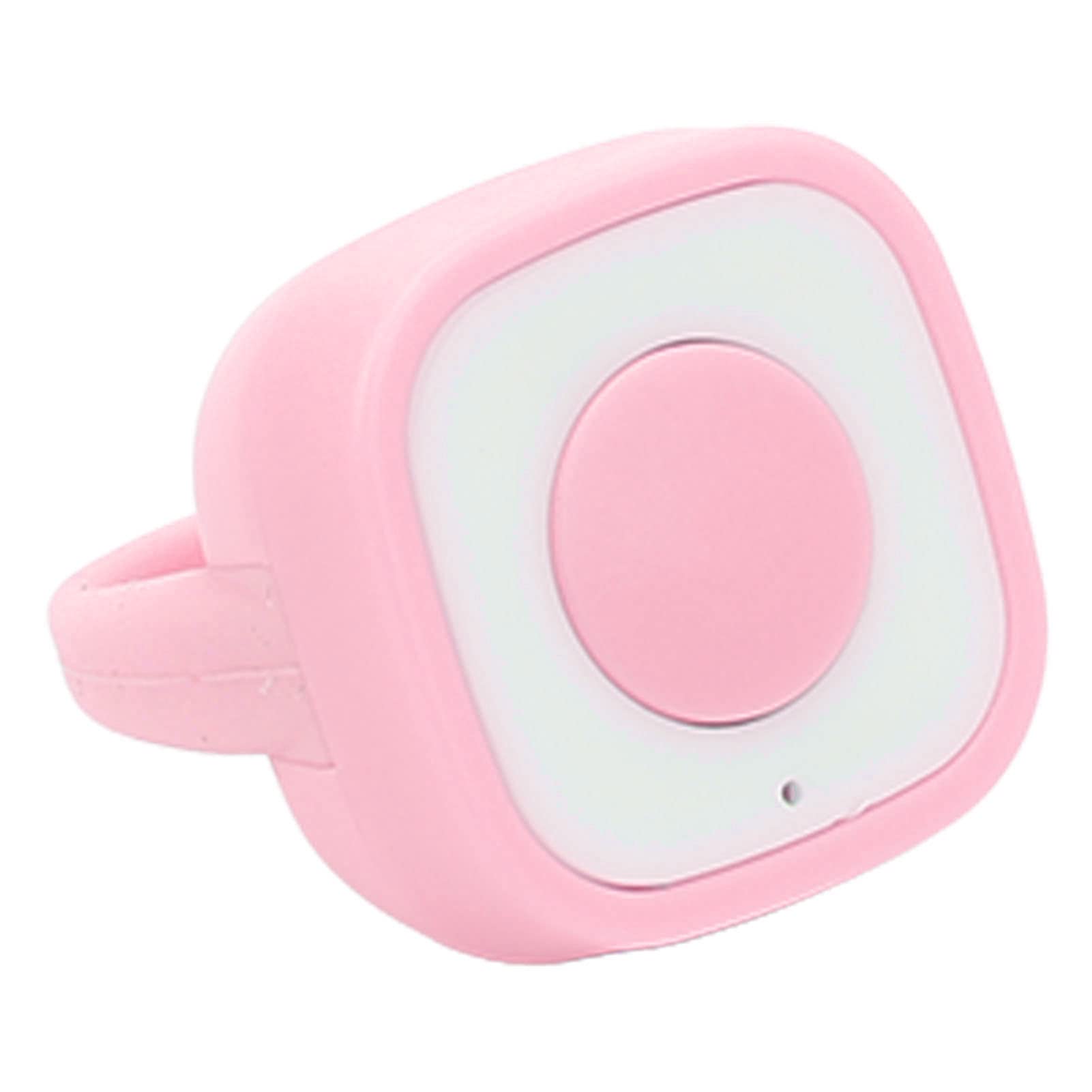 Bluetooth Remote Control, Wireless Scrolling Page Turner, Ring Remote Control, Scrolling Ring Fingertip Clicker, Rechargeable Camera Shutter Selfie Button (Pink)