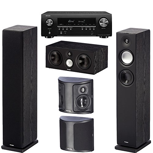 Denon/Paradigm Bundle - Monitor 7 v7 Tower Speaker (pr), Center 1, Surround 1 (pr), and Denon AVR-S640H Receiver