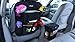 Sellurite Car Trash Can & Car Seat Organizer Duo–Car Garbage Can with Lid & Backseat Organizer with Cup Holder, Tissue Holder & Pockets