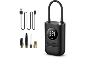 PNEU MURCHO? FAÇA ISSO ANTES DE IMPLORAR NO GUINCHO — Compressor Elétrico Bomba de Ar Portátil Digital Sem Fio 150 PSI Premium com
lanterna LED – Inflador Compacto para Pneus, Piscina Infláveis, Motos, Bolas, e
Bicicletas