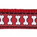 Red Dingo Reflective Red Dog Collar, Medium/Large/20mm