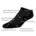Pree Men's No Show Socks, Black, Large