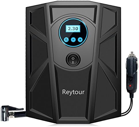 Tire Inflator, Digital 12V Portable Auto Air Compressor Pump, Preset Pressure, 100PSI for Vehicles, Tires Balls, Inflatable Objects