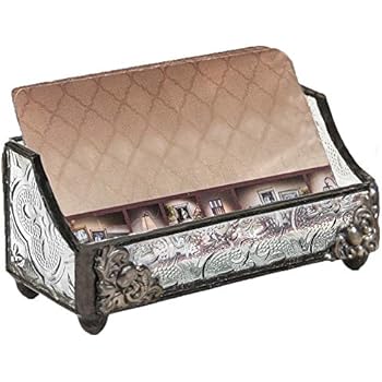 J Devlin CRD 104 Stained Glass Business Card Holder