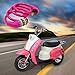 IDEALUX Bike Lock Cable – 4 Feet Resettable Cable Lock – Self Coiling 5 Digit Combination Bicycle Lock (Rose Red)thumb 4