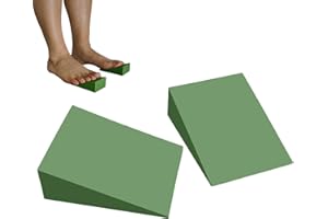 GEUGECY Foam Squat Wedges - Yoga Foam Wedge Blocks | Foam Incline Wedge Yoga | Heel Elevated Squat Wedge - Improve Lower Leg 
