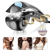 ACEVIVI Steam Curling Iron Hair Curler Negative Ions With US Plug LCD Black, Pro-C