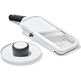 OXO Good Grips Precision Handheld Mandoline, Mandoline Slicer, Adjustable Thickness Vegetable Slicer for Everyday Prep