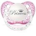 Personalized Pacifiers Princess Pacifier Glitter Pink