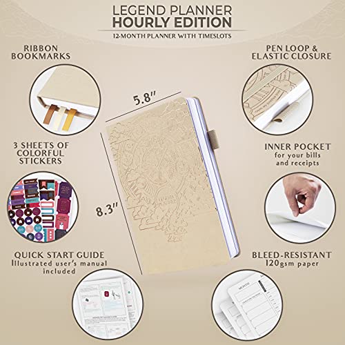 Legend Planner Hourly Schedule Edition Deluxe Weekly & Daily