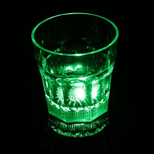 LED-Highlights Led Glas Becher Cocktailglas 250 ml Led Farbwechsel bunt mit Batterie wechselbar Bar Kunststoff Trinkglas… – Bild 6