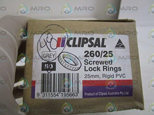 LOT OF 48 CLIPSAL SCREWED LOCK RINGS 260/25NEW IN BOX