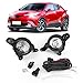 Artudatech Pair Halo Fog Lights For Toyota c-hr Halogen 2017 2018 Driving Lamps with Wires Switch