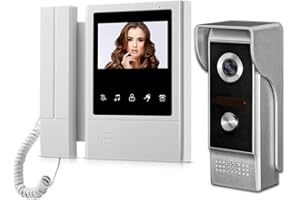 OBO HANDS Hand Held 4.3" Screen Monitor Video Intercom Door Phone System Waterproof Doorbell Camera Unlock Monitor Intercom