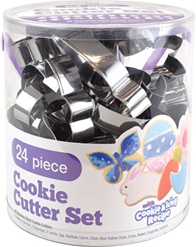 Spring & easter cookie cutters, 24-count