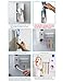RC Automatic Toothpaste Dispenser, Press to Paste Toothpaste Squeezer and 5 Toothbrush Holders Bathroom Organizer with 2 Hooks, Sticks & Cleaning Brush Black