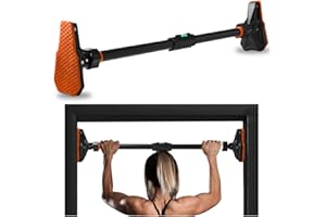 SQUATZ Adjustable Pull-Up & Chin-Up Bar - Door Frame Pullup & Doorway No-Screw, No-Damage Hanging Bar for Home Strength Training Exercise Equipment for Men and Women