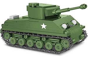 COBI Historical Collection M4A3E8 Sherman (Easy Eight) Tank, Army Green,316 pcs