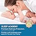 SLEEP ACADEMY Waterproof Mattress Protector Twin, Microfiber