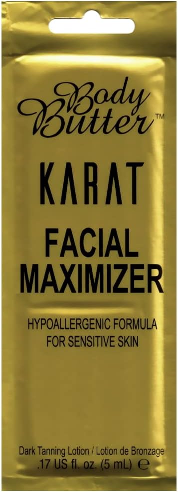 BODY BUTTER Karat Facial Maximizer Dark Tanning Lotion Bronzer Free 5ml