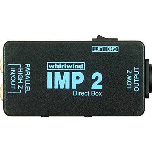Whirlwind IMP 2 1-channel Passive Instrument Direct Box Bundle with Instrument Cable and XLR Patch Cable