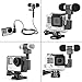 Fantaseal Stereo Mic Kit Microphone Travelling Microphone Interview Microphone w/Stereo Windproof Mic + Extension Cable + Sterero Mic Adapter Converter Compatible with Hero 4/3+ /3