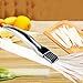 MyLifeUNIT Green Onion Cutter, Stainless Steel Onion Cutter Slicer, 6 Blades