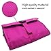 Travel Hanging Toiletry Bag Travel Kit Organizer Cosmetic Makeup Waterproof Wash Bag for Women Girls Travel Case for Bathroom Shower (Hot Pink)