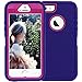 iPhone 5S Case,iPhone SE Case,Fogeek Heavy Duty PC and TPU Combo Protective Defender Body Armor Case for iPhone 5S,iPhone SE and iPhone 5 with Finger Print Function(Purple)