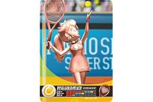 BYUP Nintendo Mario Sports Superstars Amiibo Card Pink Gold Peach for Nintendo Switch, Wii U, and 3DS