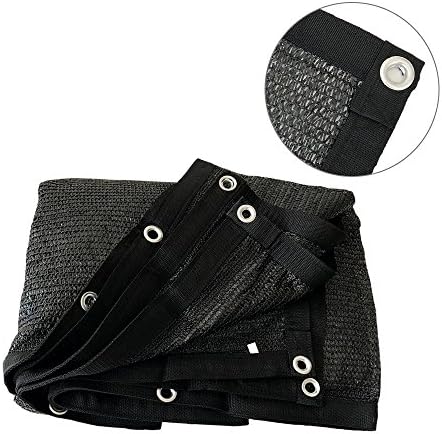 Originline Shade Cloth Panel 10X16ft Black 70% UV Resistant Outdoor Sun Screens Privacy Fence with Grommets for Plants/Pergola/Patio/Lawn/Garden/Greenhouse/Carport/Porch